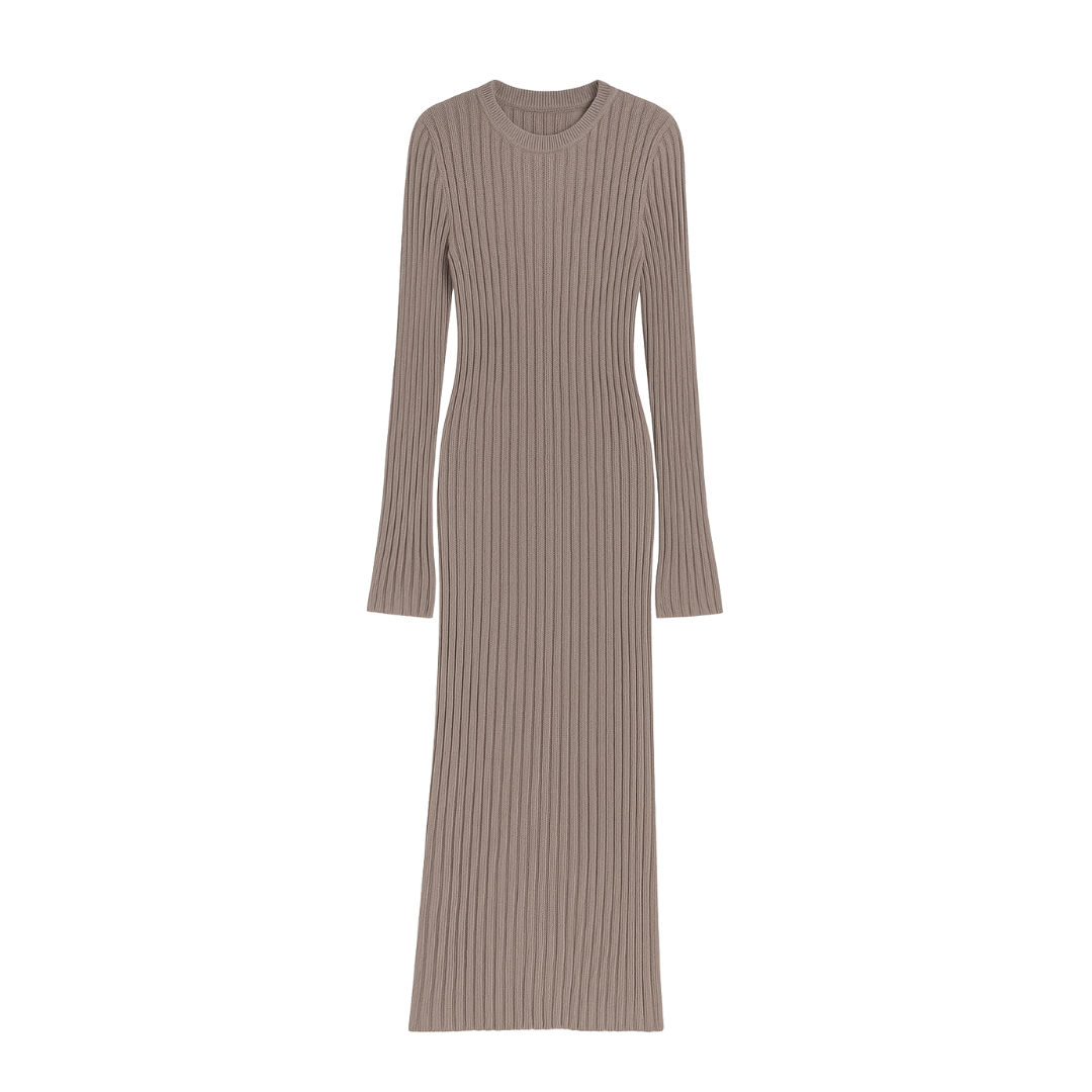 Ribbed Knit Maxi Dress
