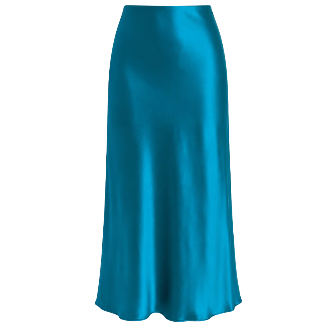 Silk Midi Skirt