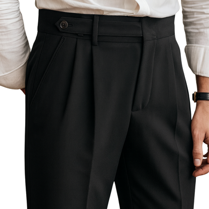 Tailored Mid-High Waist Trouser