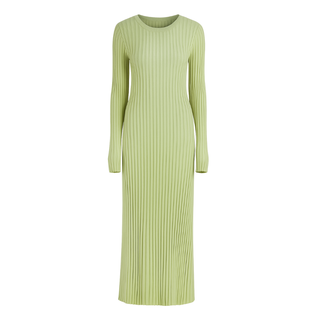 Ribbed Knit Maxi Dress