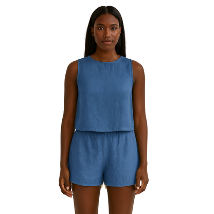 Sleeveless Top & Shorts Set