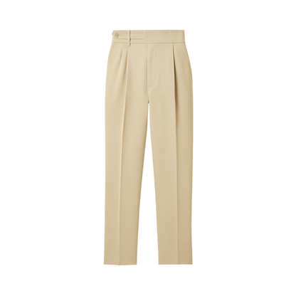 Tailored Mid-High Waist Trouser