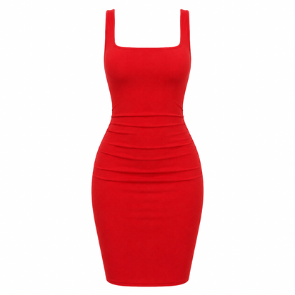 Square Neck Midi Dress