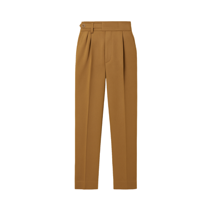 Tailored Mid-High Waist Trouser