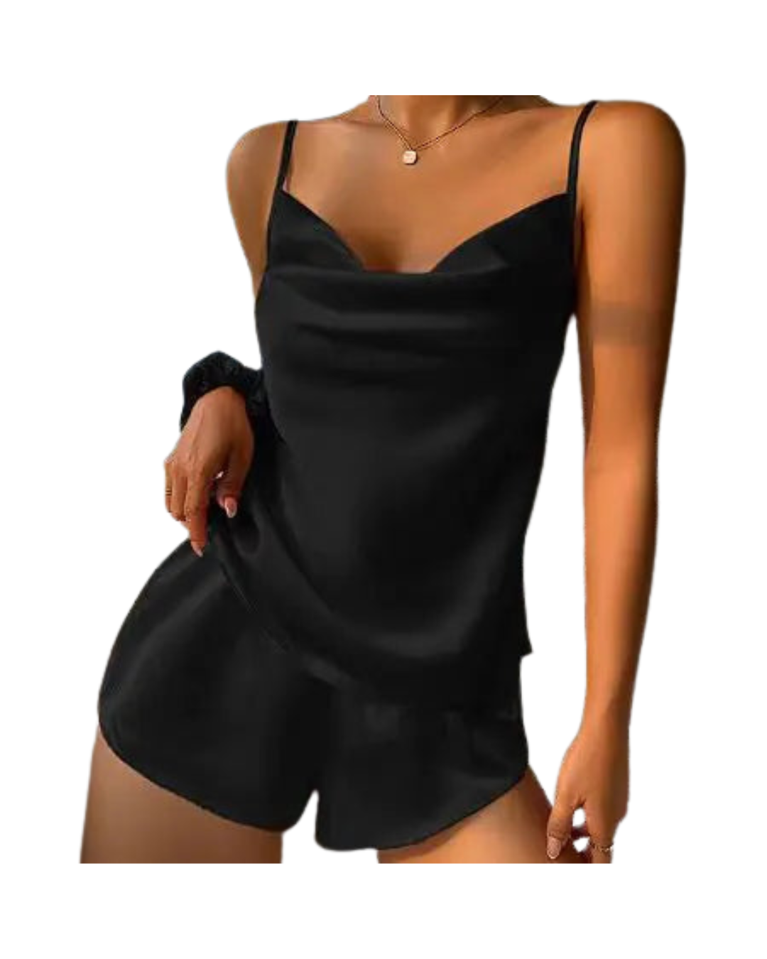 Backless Silk Pajama
