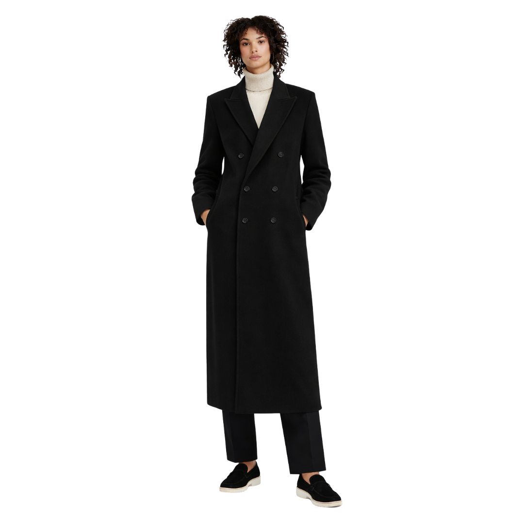 Double-Breasted Wool Coat