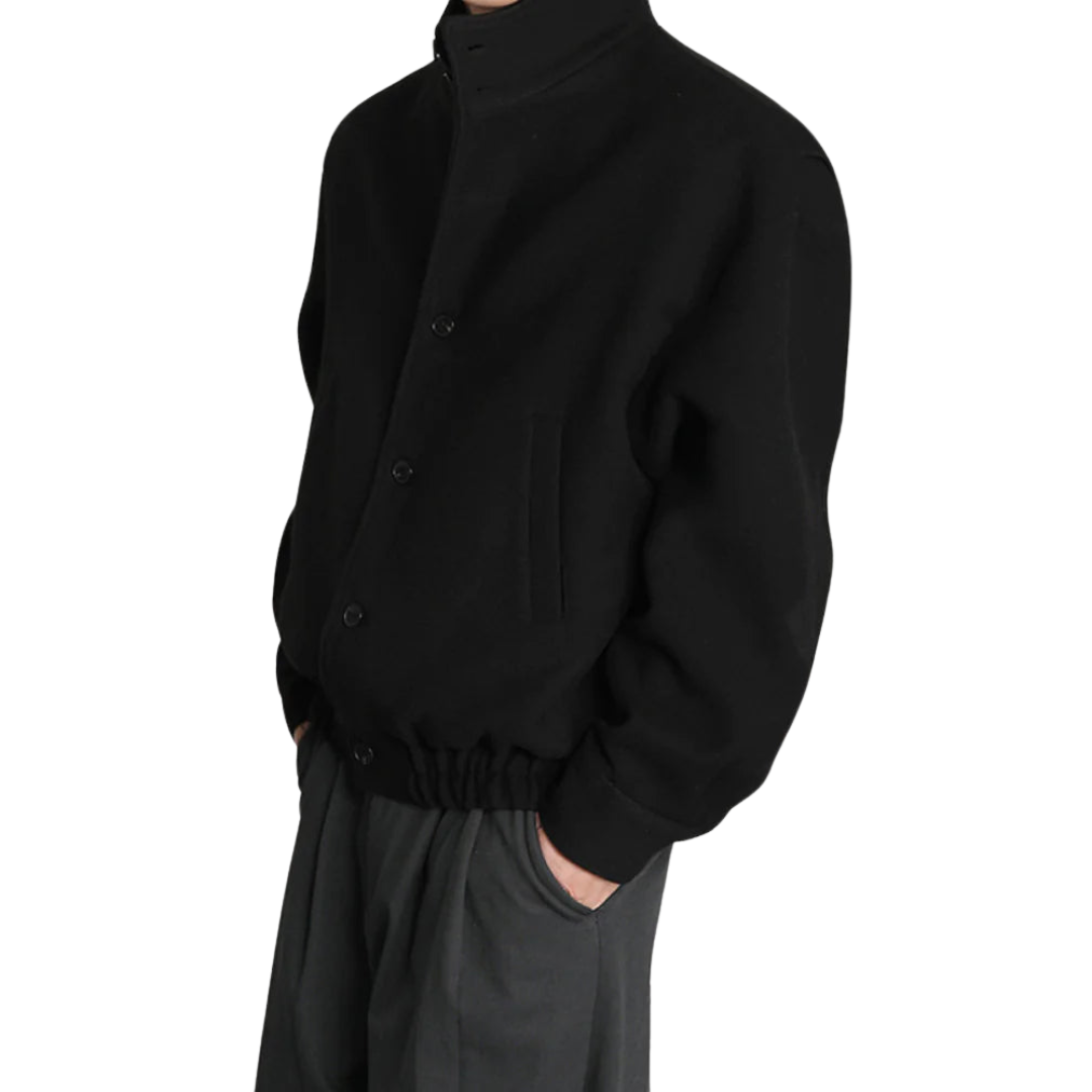 Wool Blend Bomber Jacket