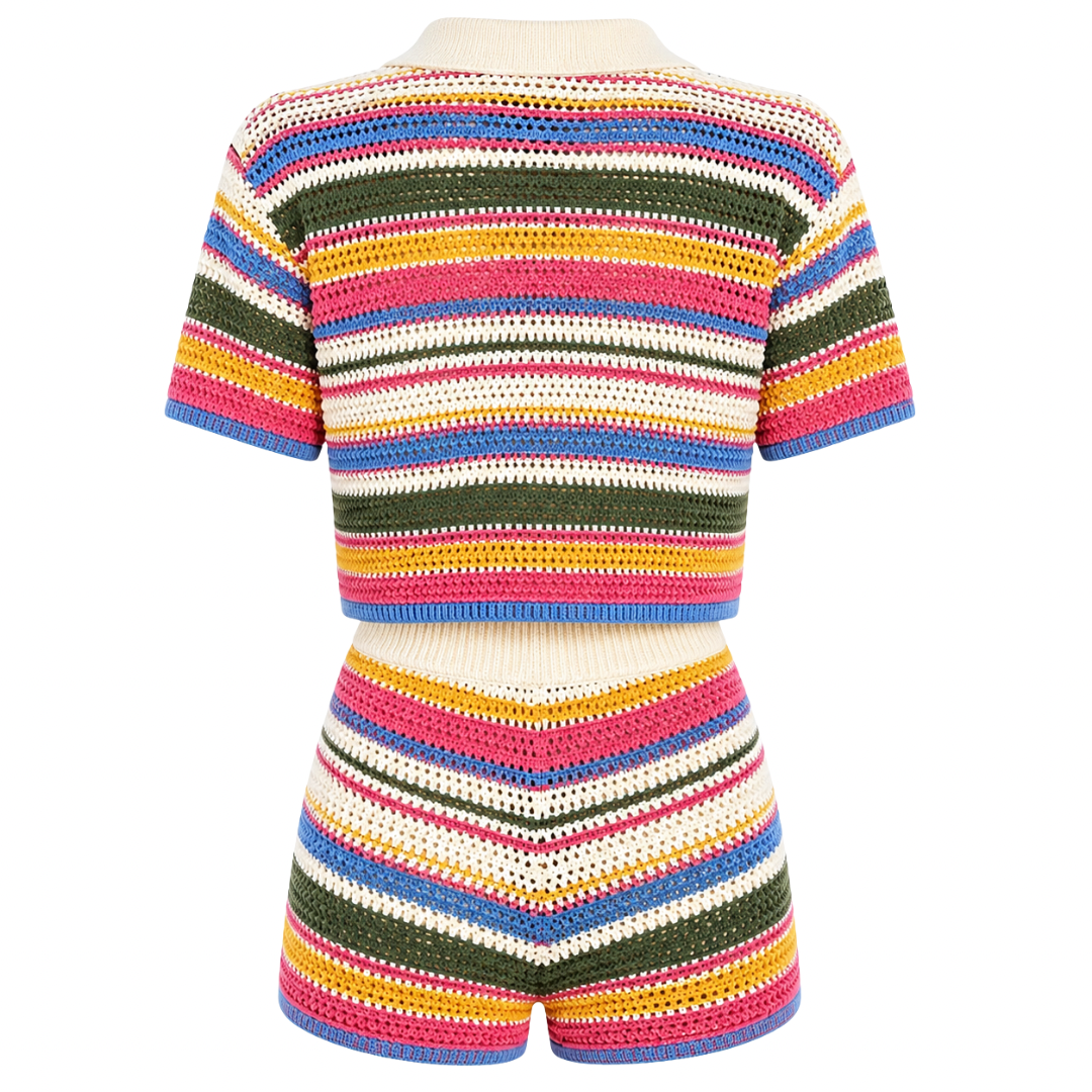 Striped Knit Set