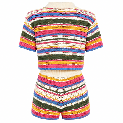 Striped Knit Set