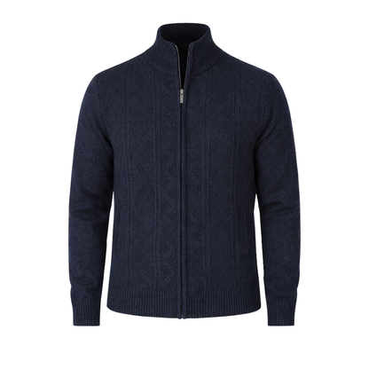 Knit Zip-Up Cardigan