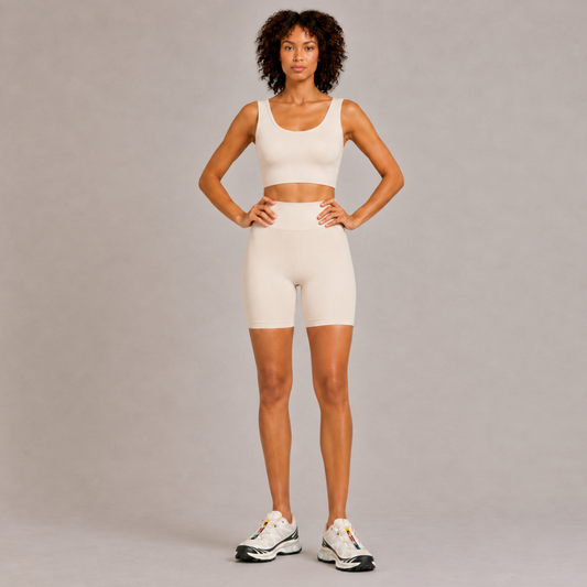 Seamless Ribbed Yoga Set