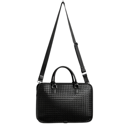 Woven Leather Briefcase