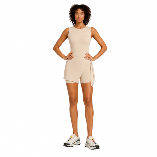 Wrap-Tie Athletic One-Piece