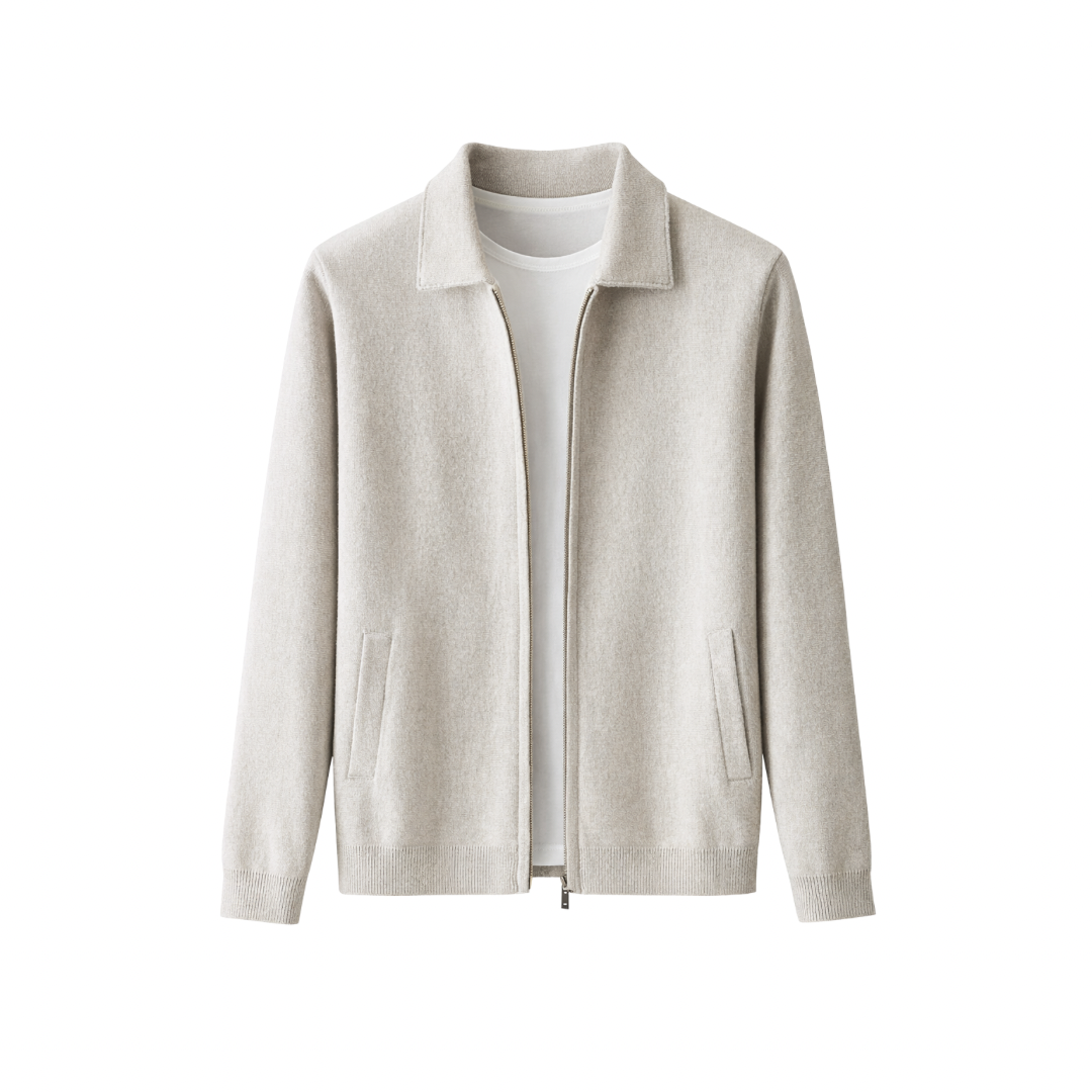 Wool Knit Cardigan With Pockets