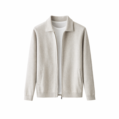 Wool Knit Cardigan With Pockets