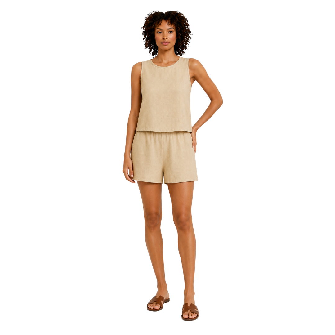 Sleeveless Top & Shorts Set
