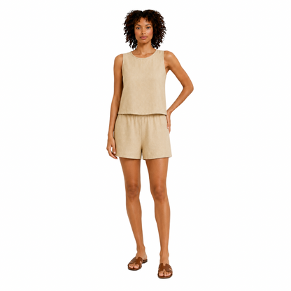 Sleeveless Top & Shorts Set