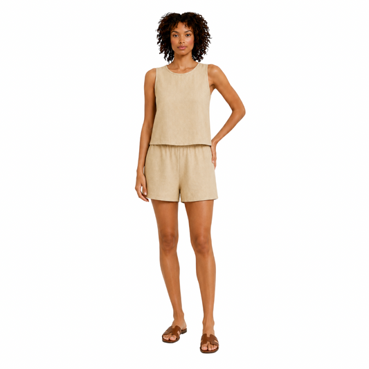 Sleeveless Top & Shorts Set