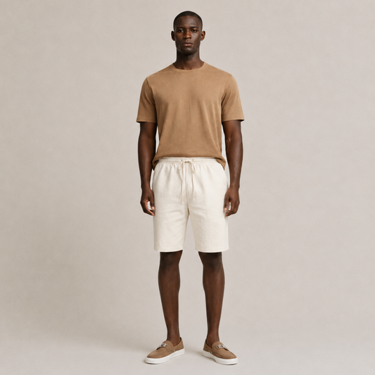 Linen Drawstring Shorts