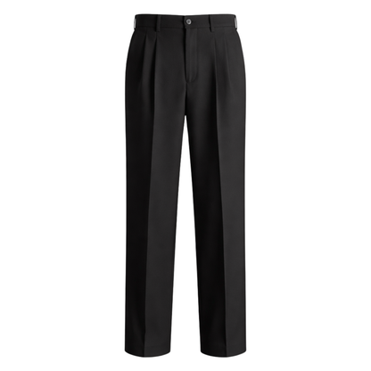 Tailored Straight-Leg Trousers Black The Olace