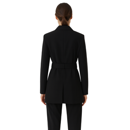 Blazer with Tie Belt