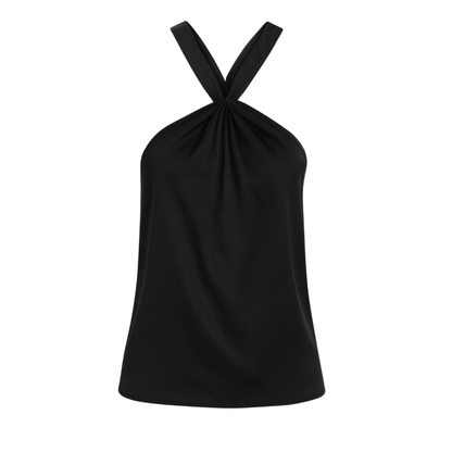 Satin Halter Tank Top