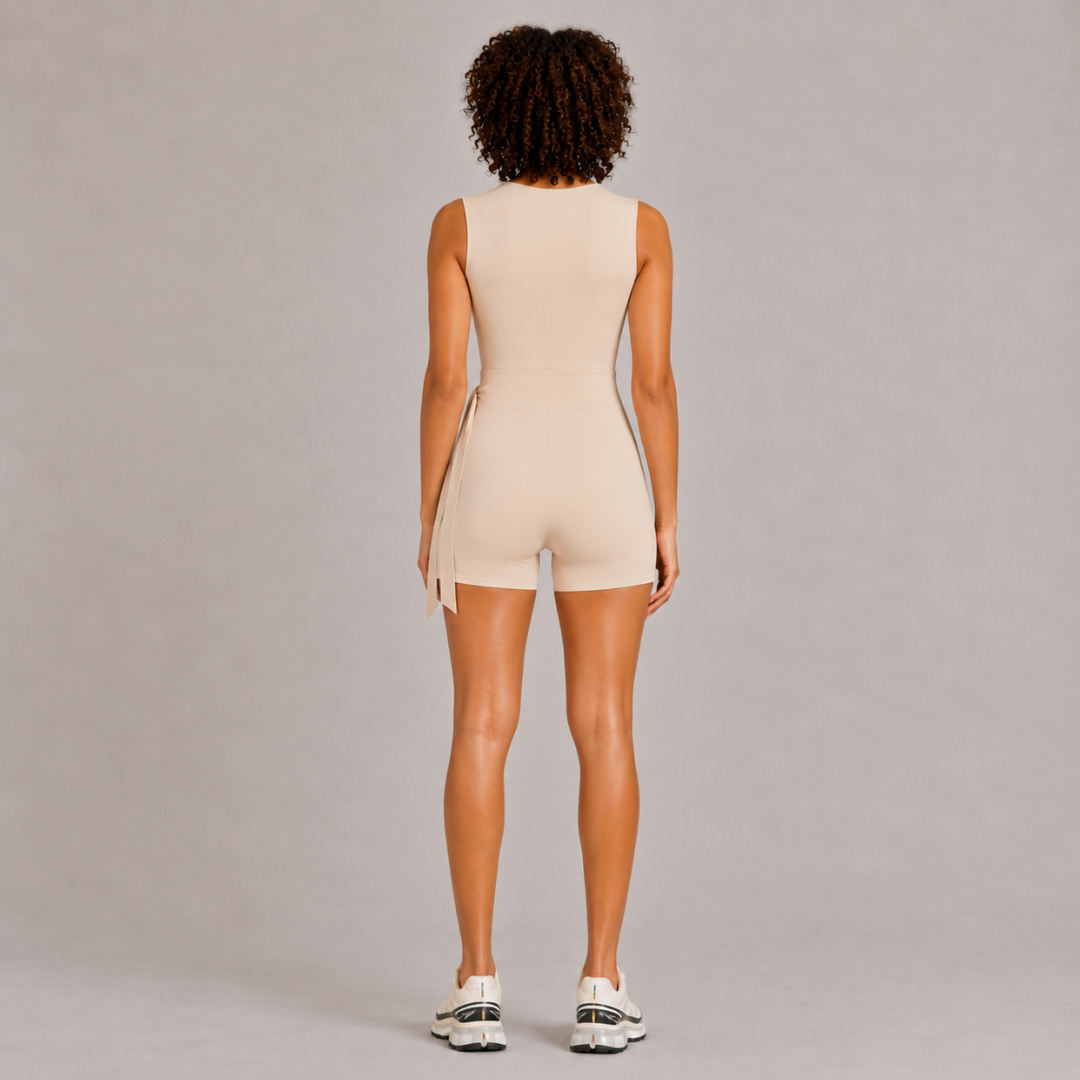 Wrap-Tie Athletic One-Piece