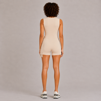 Wrap-Tie Athletic One-Piece