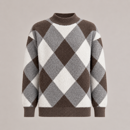 Argyle Knit Sweater