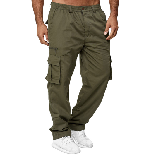 Straight-Leg Cargo Trousers