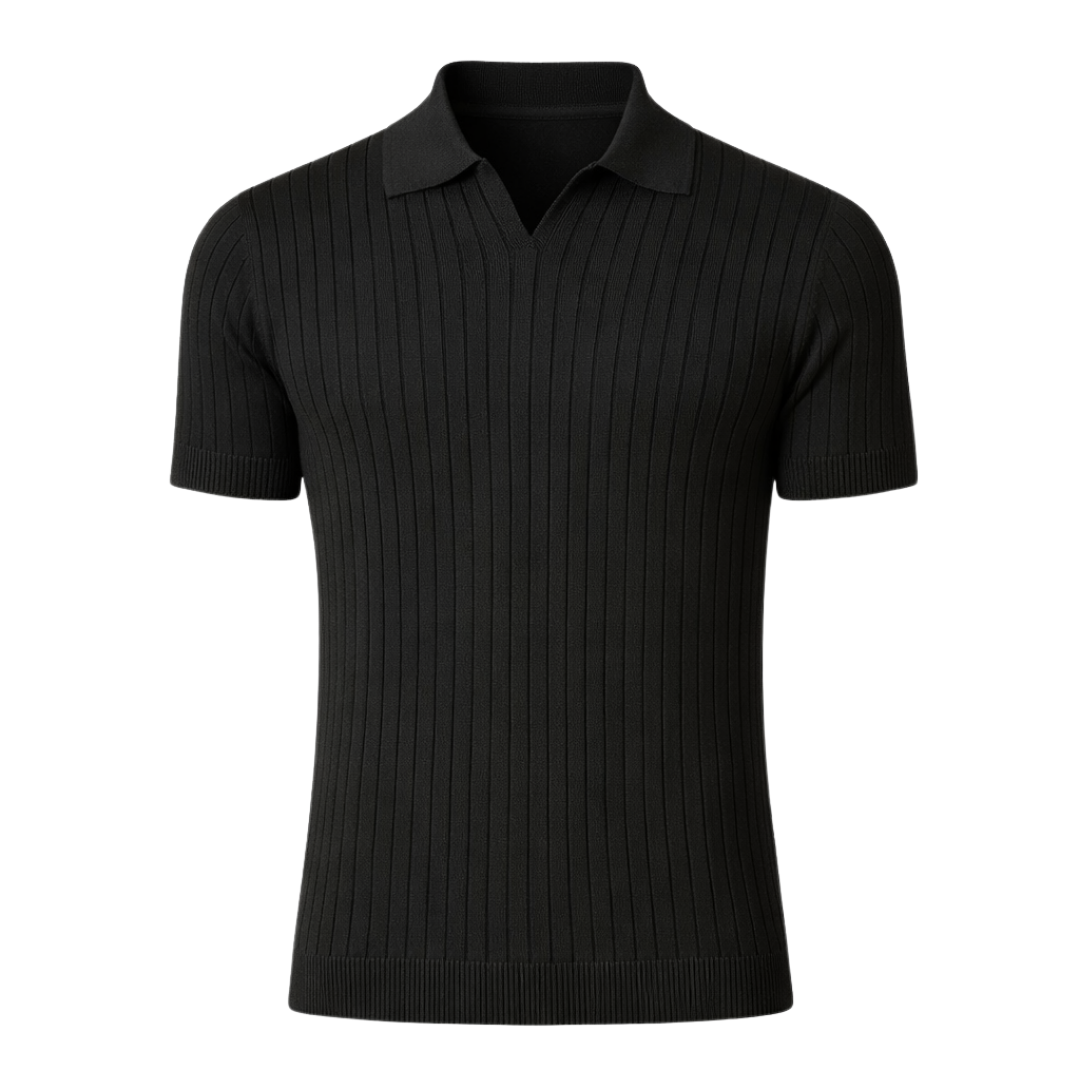 Slim Fit Knitted Polo Shirt