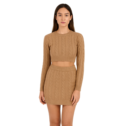 Cable Knit Two-Piece Set