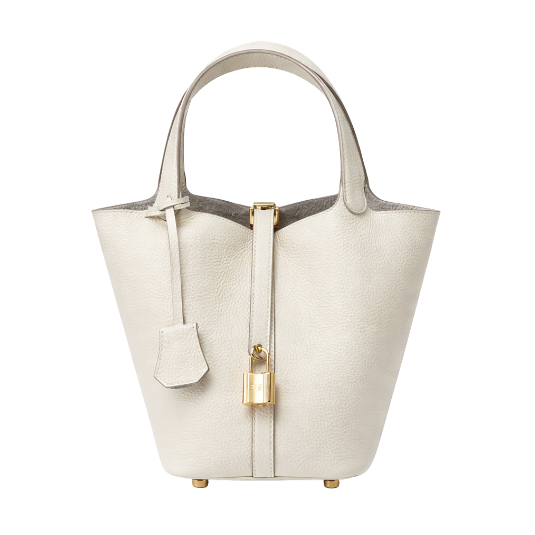 Leather Bucket Handbag