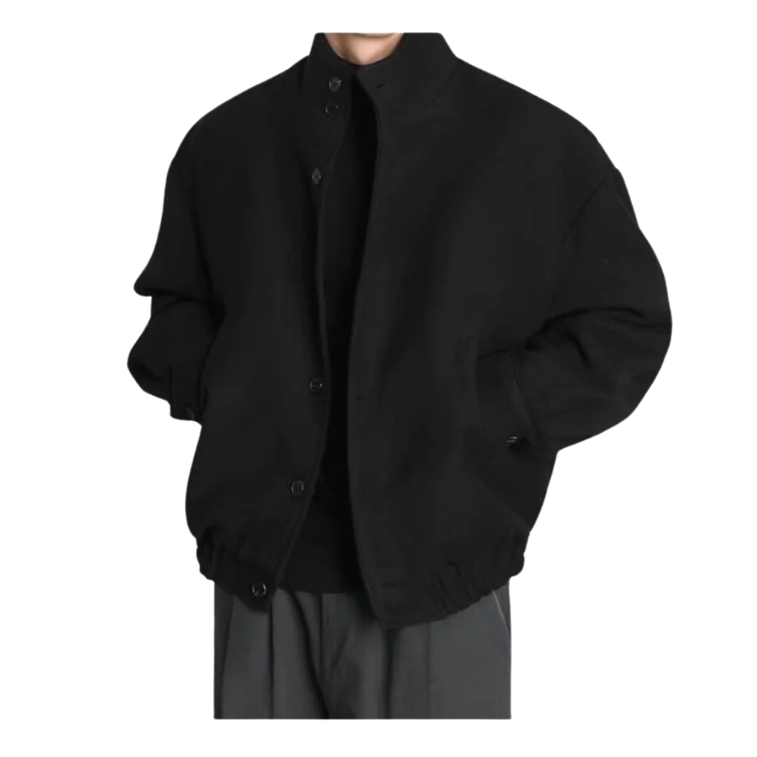 Wool Blend Bomber Jacket
