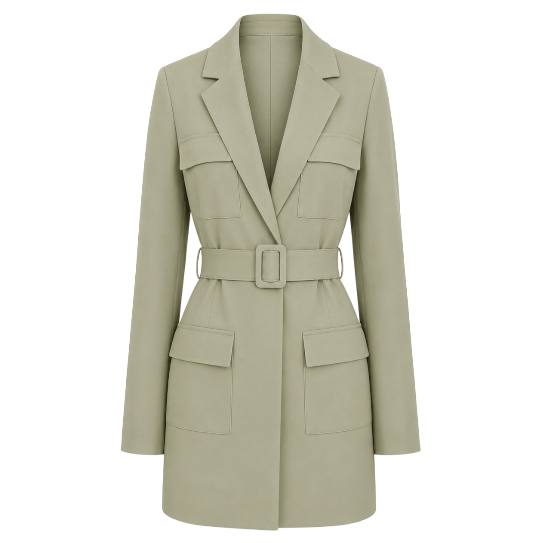 Belted Blazer Dress
