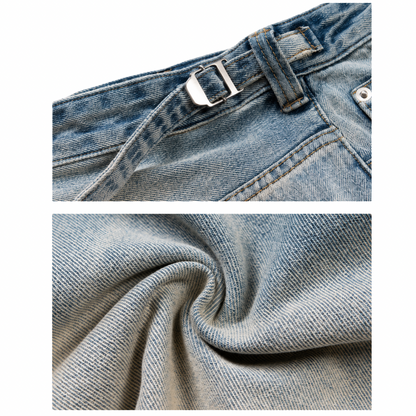 Loose Fit Denim Short