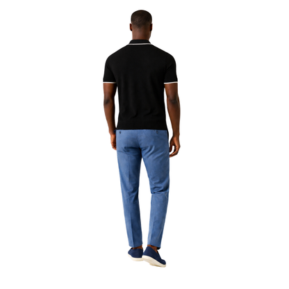 Contrast-Trim Knit Polo
