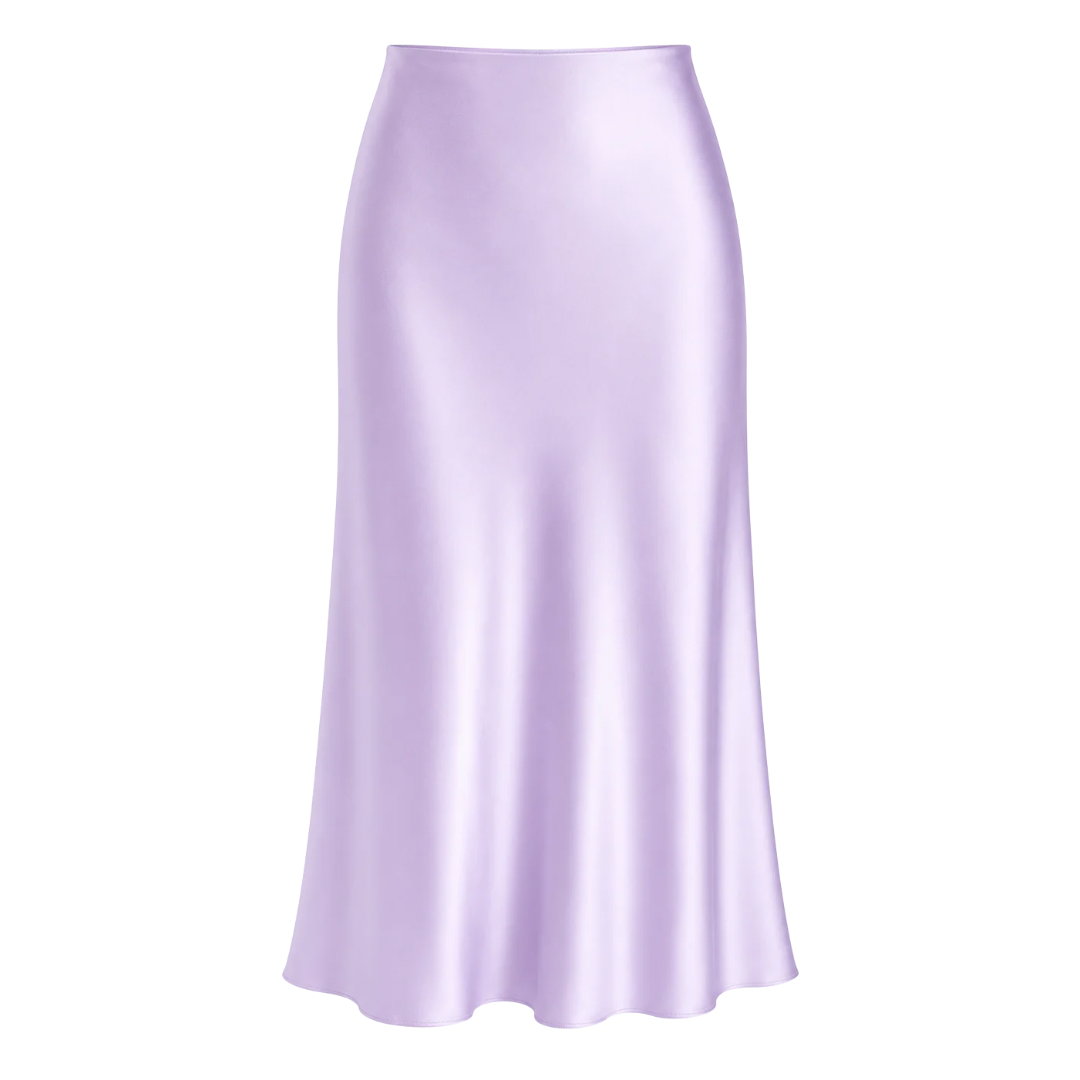 Silk Midi Skirt
