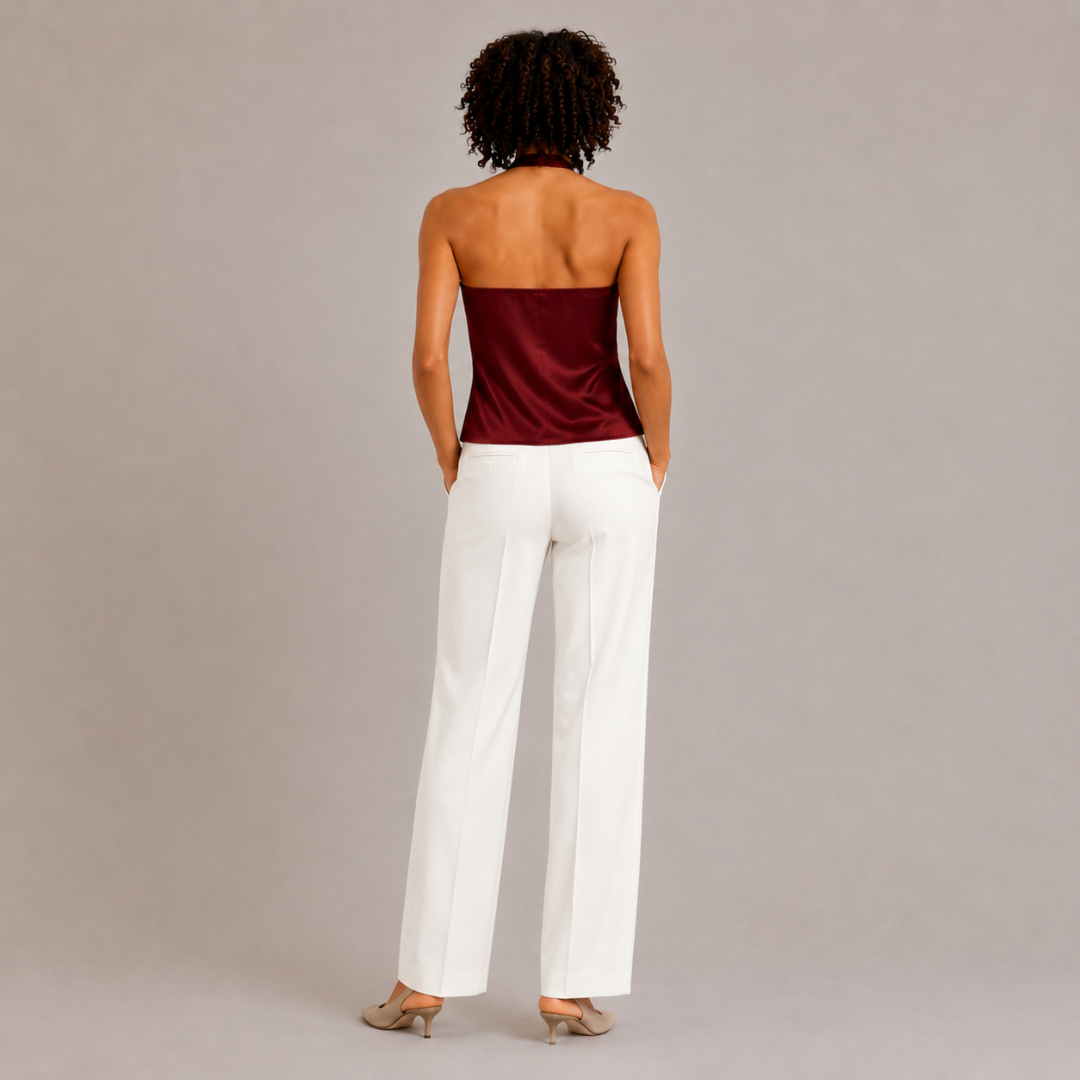Satin Halter Tank Top