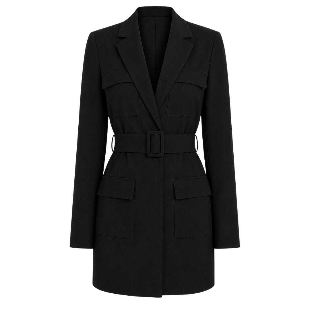 Belted Blazer Dress