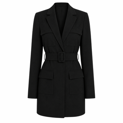 Belted Blazer Dress