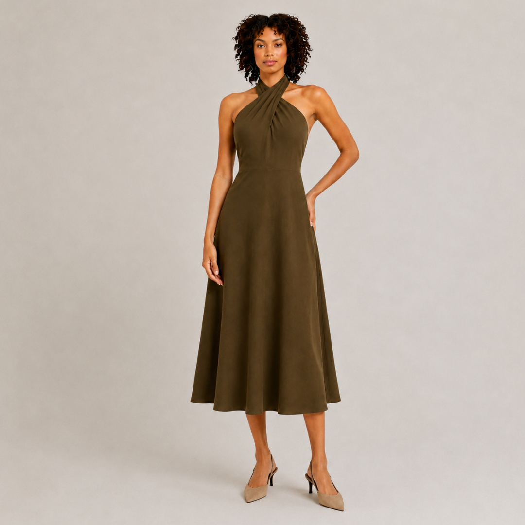 Halter Midi Dress