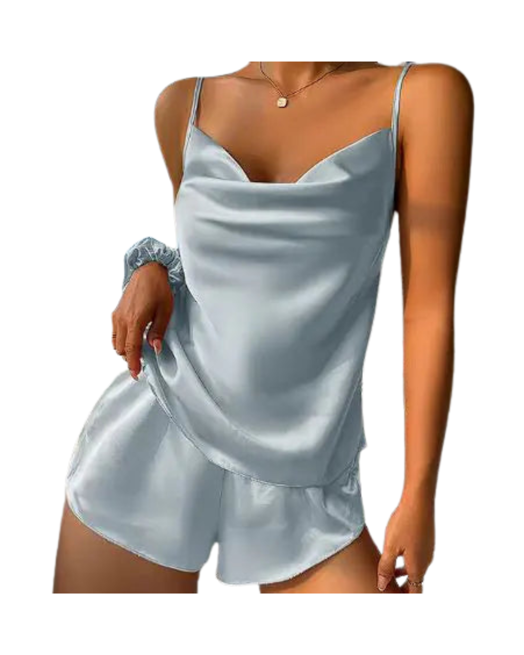 Backless Silk Pajama