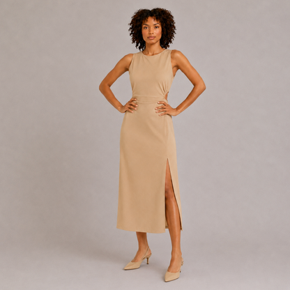 Midi Dress Front Slit