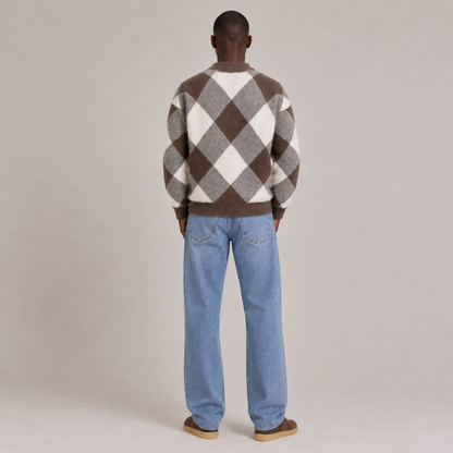 Argyle Knit Sweater