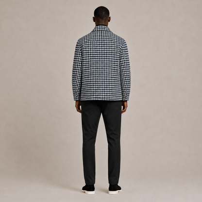 Wool Houndstooth Jacket