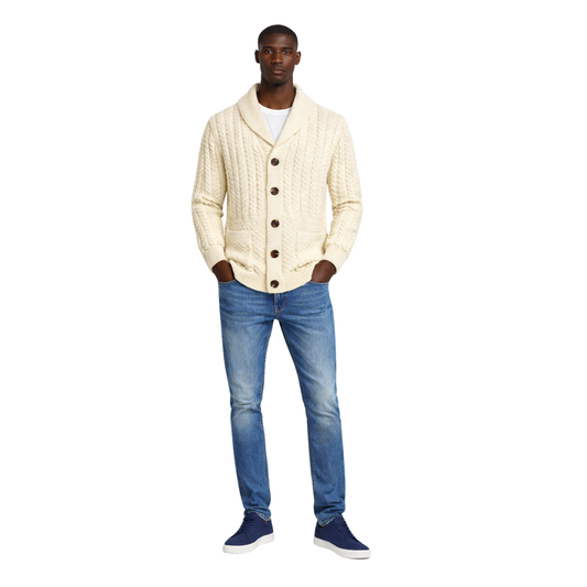 Buttoned Knit Cardigan