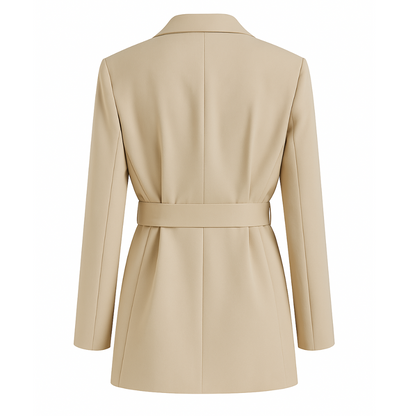 Blazer with Tie Belt