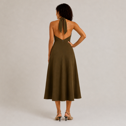 Halter Midi Dress
