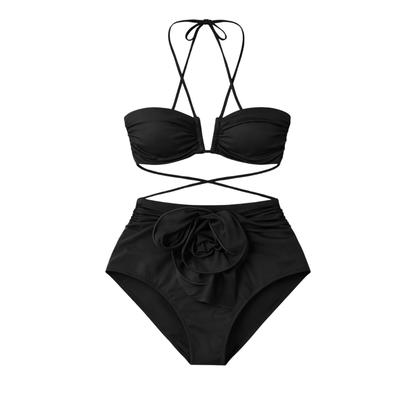 Floral Sculpt High-Waist Bikini